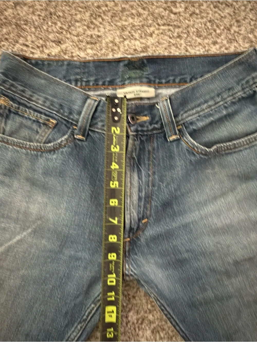 Levi's 539 Eco Vintage Straight Jeans Men's 31x30 Distressed Blue White Tab